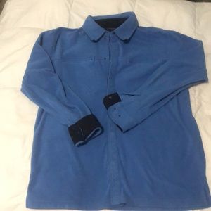 Lands End fleece button up